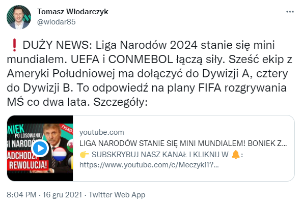 REWOLUCJA W LIDZE NARODÓW! Już nie tylko europejskie reprezentacje będą brać w niej udział! O.o